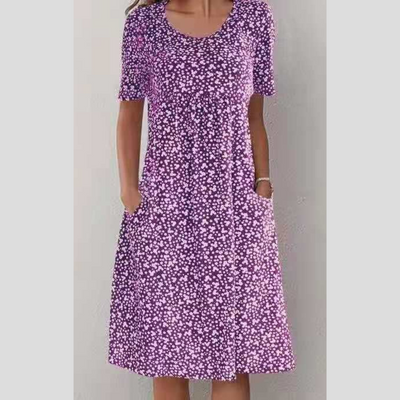 Amara | Élégante robe midi à imprimé floral