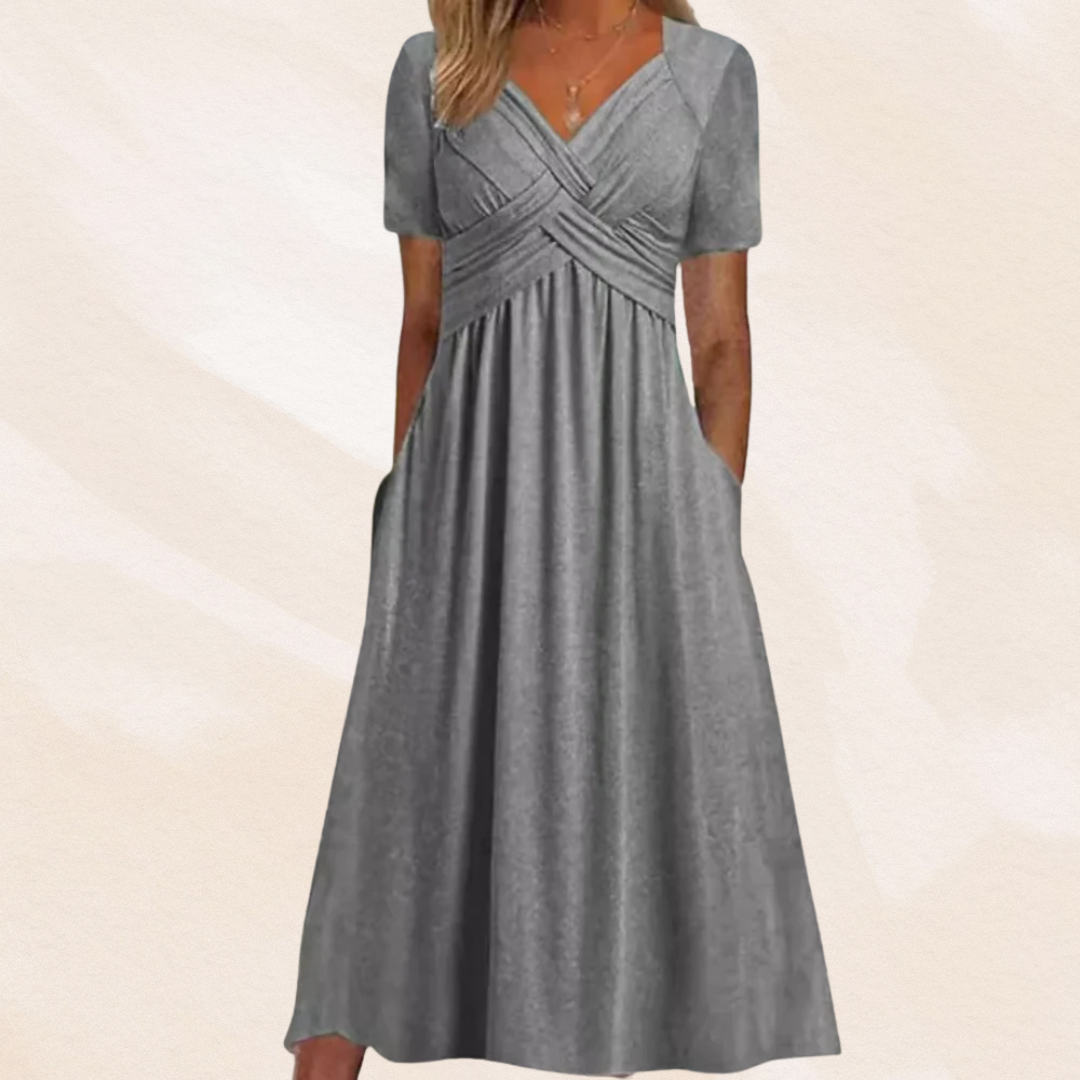 Mirella™ | Robe élégante avec décolleté en V