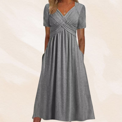 Mirella™ | Robe élégante avec décolleté en V