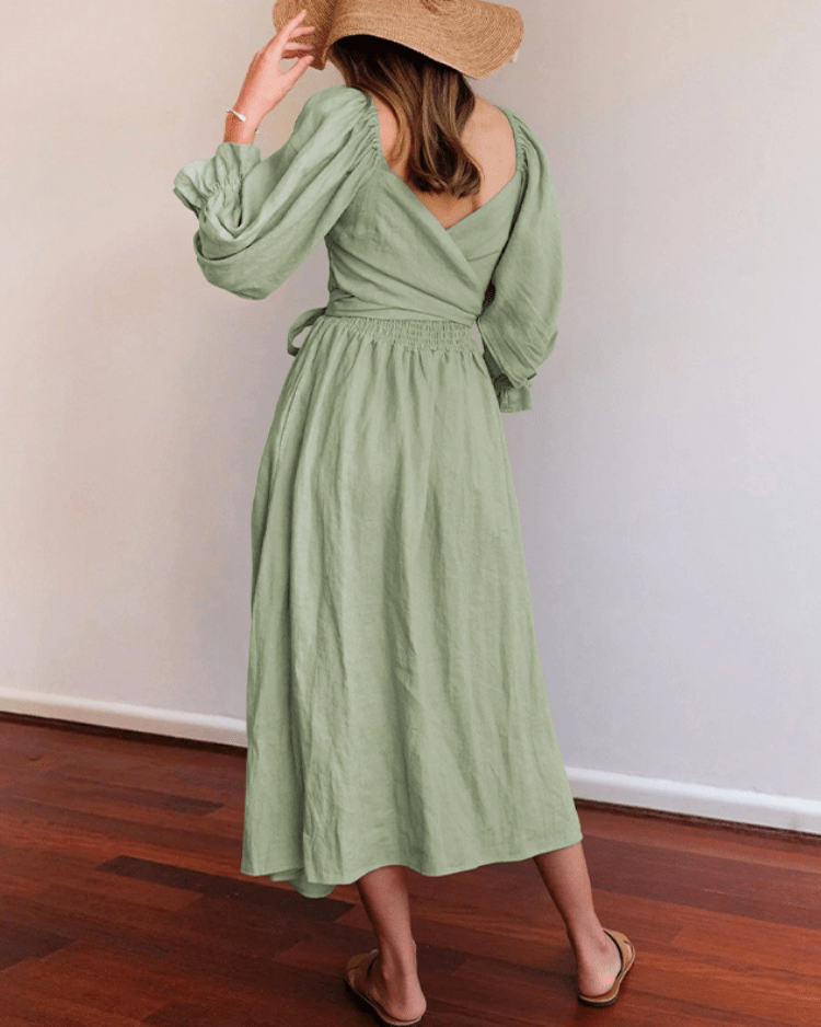 Tana | ROBE FRANÇAISE AVEC MANCHES VOLANTES
