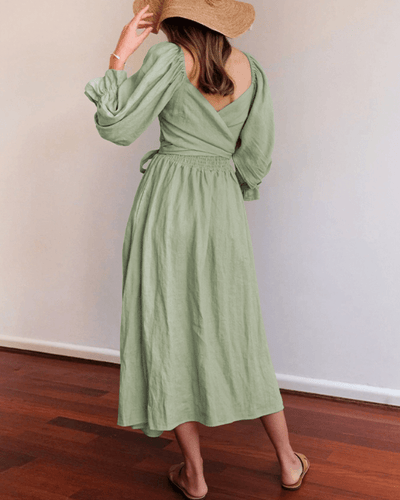 Tana | ROBE FRANÇAISE AVEC MANCHES VOLANTES