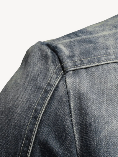 EUSEBE - VESTE EN JEAN BIKER