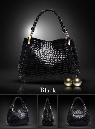 Isabella™ Élégance Durable | Sac à Main avec Motif Crocodile