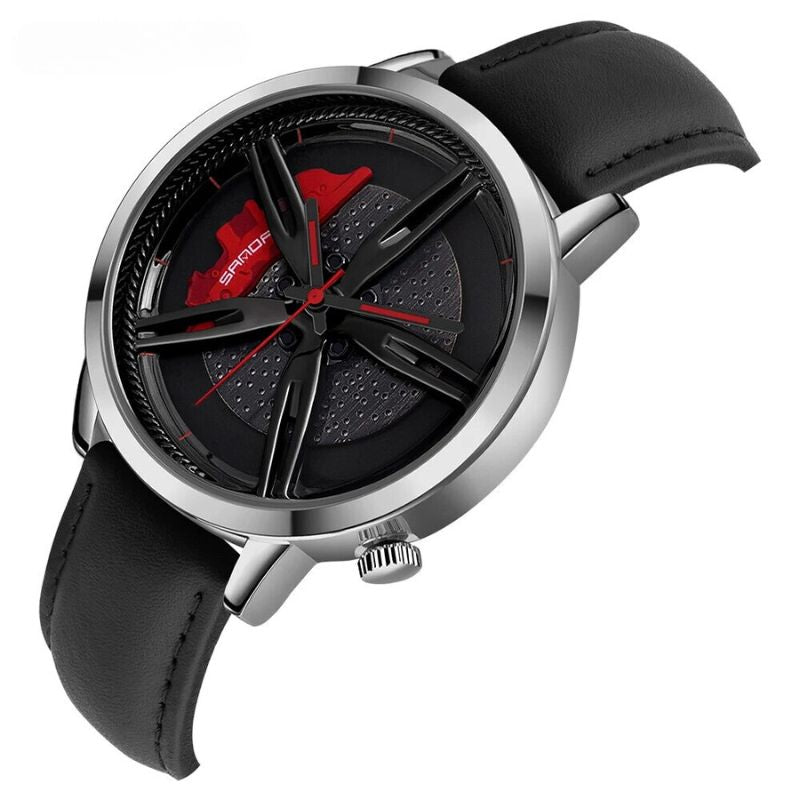 Montre Quartz avec Cadran Rotatif