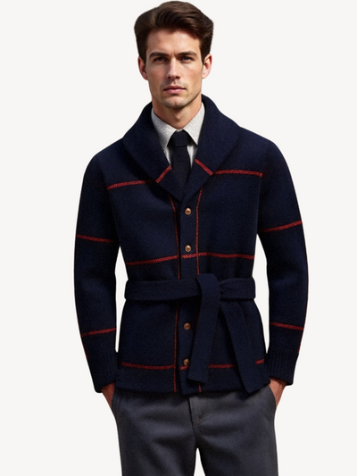 Achille - Cardigan Élégant avec Ceinture