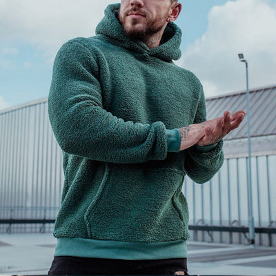 Roger - Sweat à capuche en peluche pour hommes