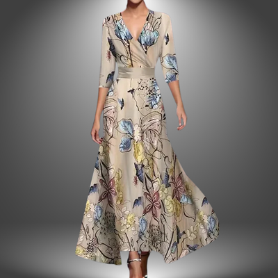 Marianne | Robe maxi fleurie élégante