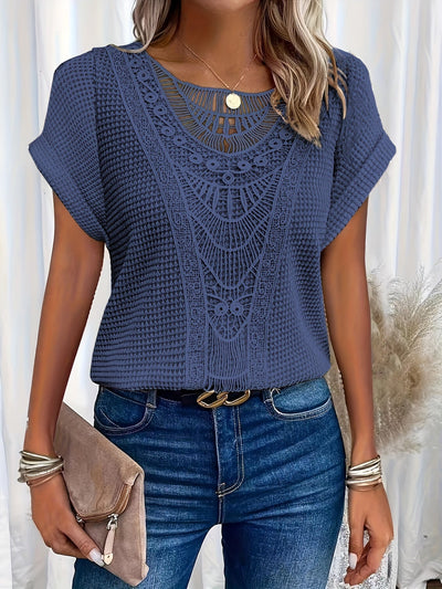 Camille - T-shirt léger avec dentelle élégante