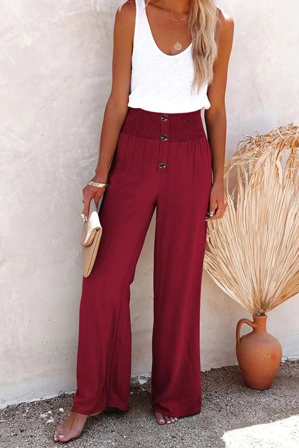 Riana™ | Pantalons Relaxés Taille Haute