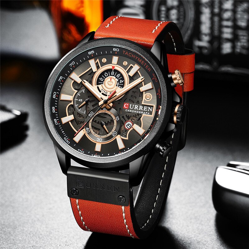 Montre Calendrier Quartz Multifonction