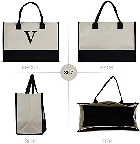 Harper™ - Sac Tote Personnalisé avec Lettre