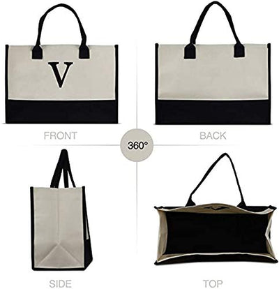 Harper™ - Sac Tote Personnalisé avec Lettre