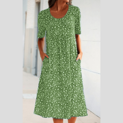 Amara | Élégante robe midi à imprimé floral