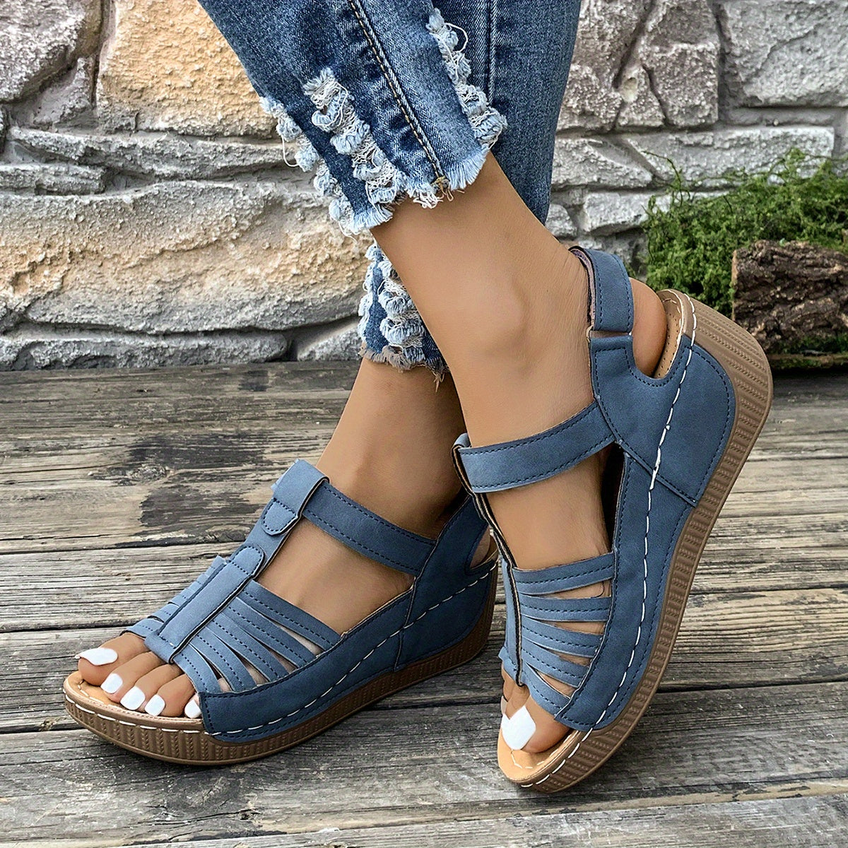 Amelia™ - Sandales à Talon Wedge Confortables