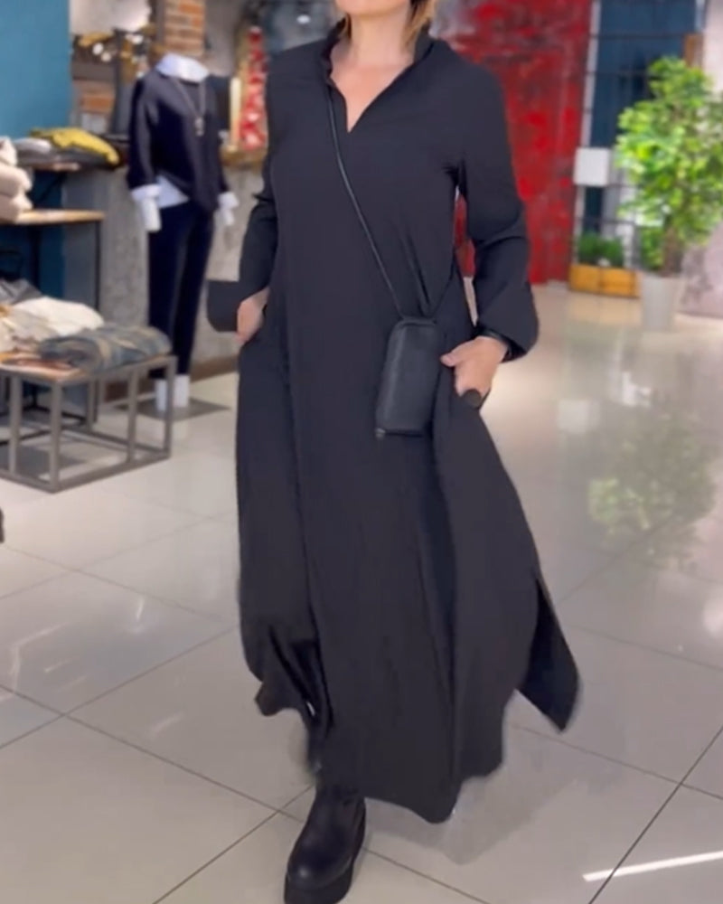 Evia™ | Tunique longue ample avec ouverture