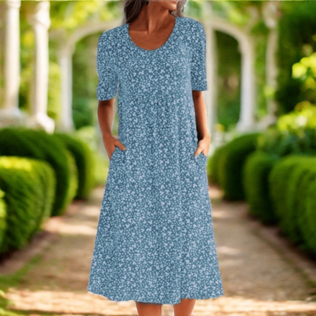 Amara | Élégante robe midi à imprimé floral