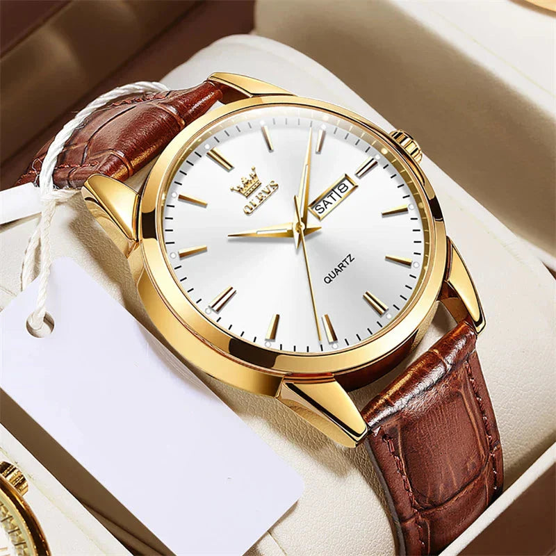 Montre de Luxe en Cuir pour Affaires