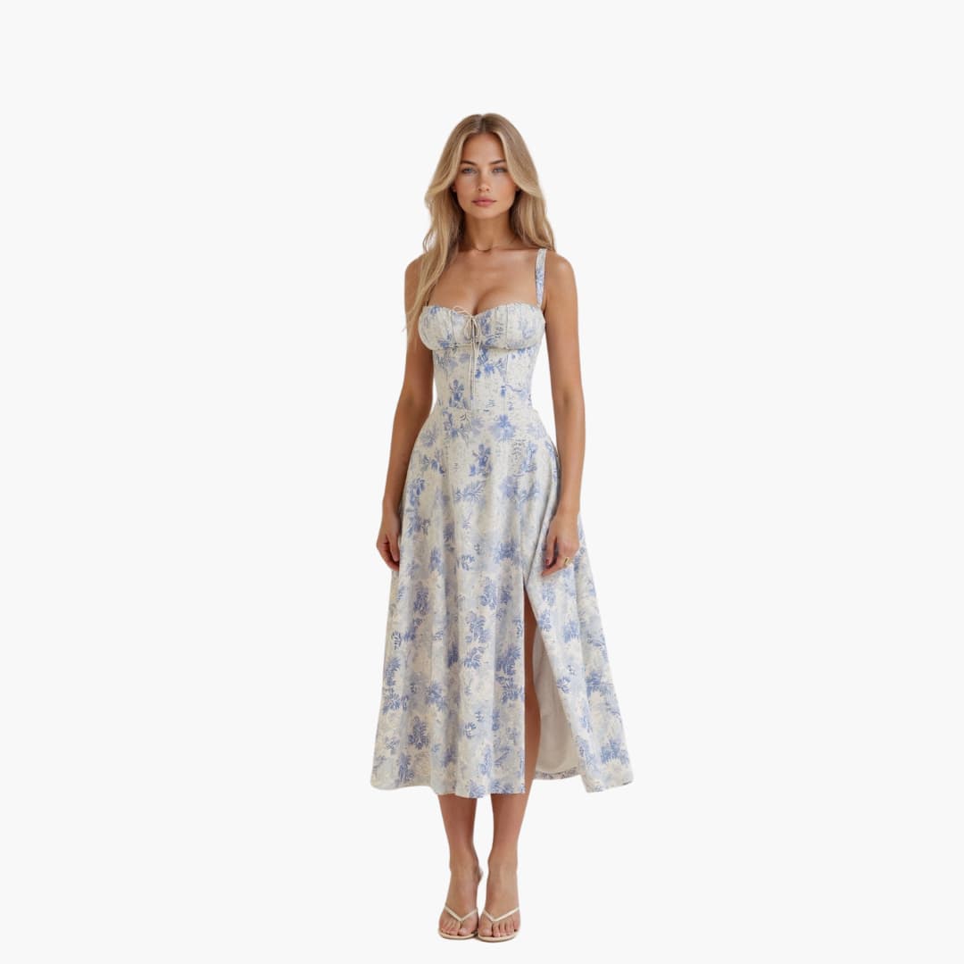 Stella | Robe midi légère et fluide pour femme