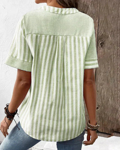 Monroe™ | Blouse Rayée Douce