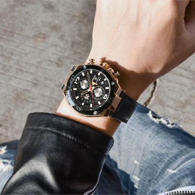 Montre Chronographe Sport Multifonction Quartz