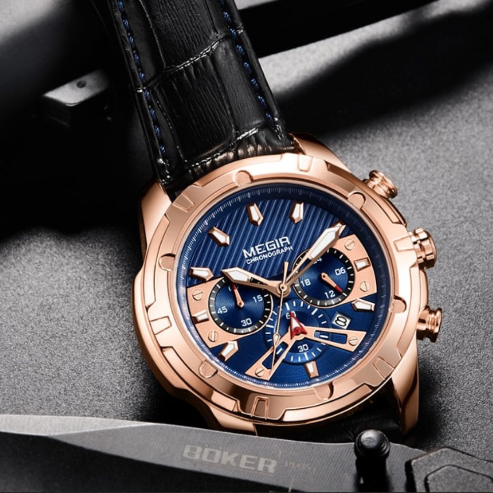 Montre de sport chronographe militaire de luxe