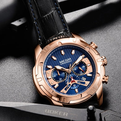 Montre de sport chronographe militaire de luxe