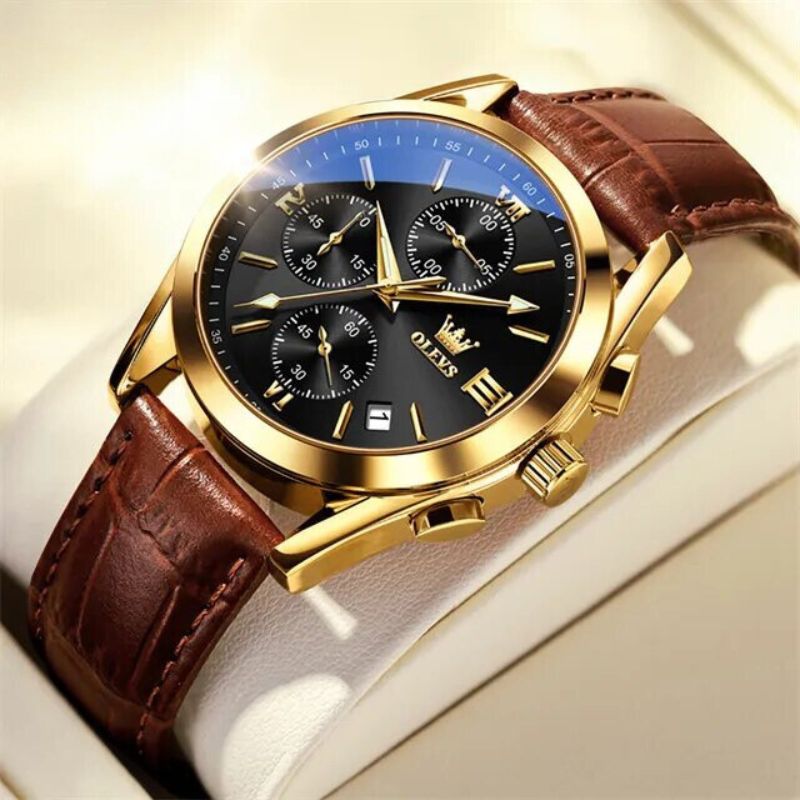 Montre Chronographe Lumineuse en Quartz