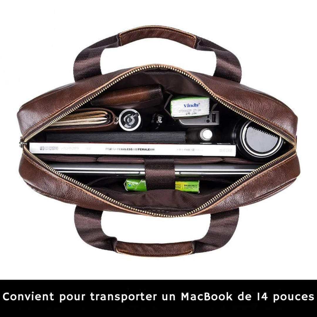 Captain | Sac bandoulière en cuir de travail