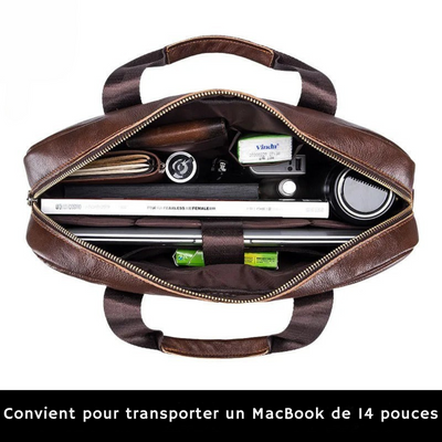 Captain | Sac bandoulière en cuir de travail