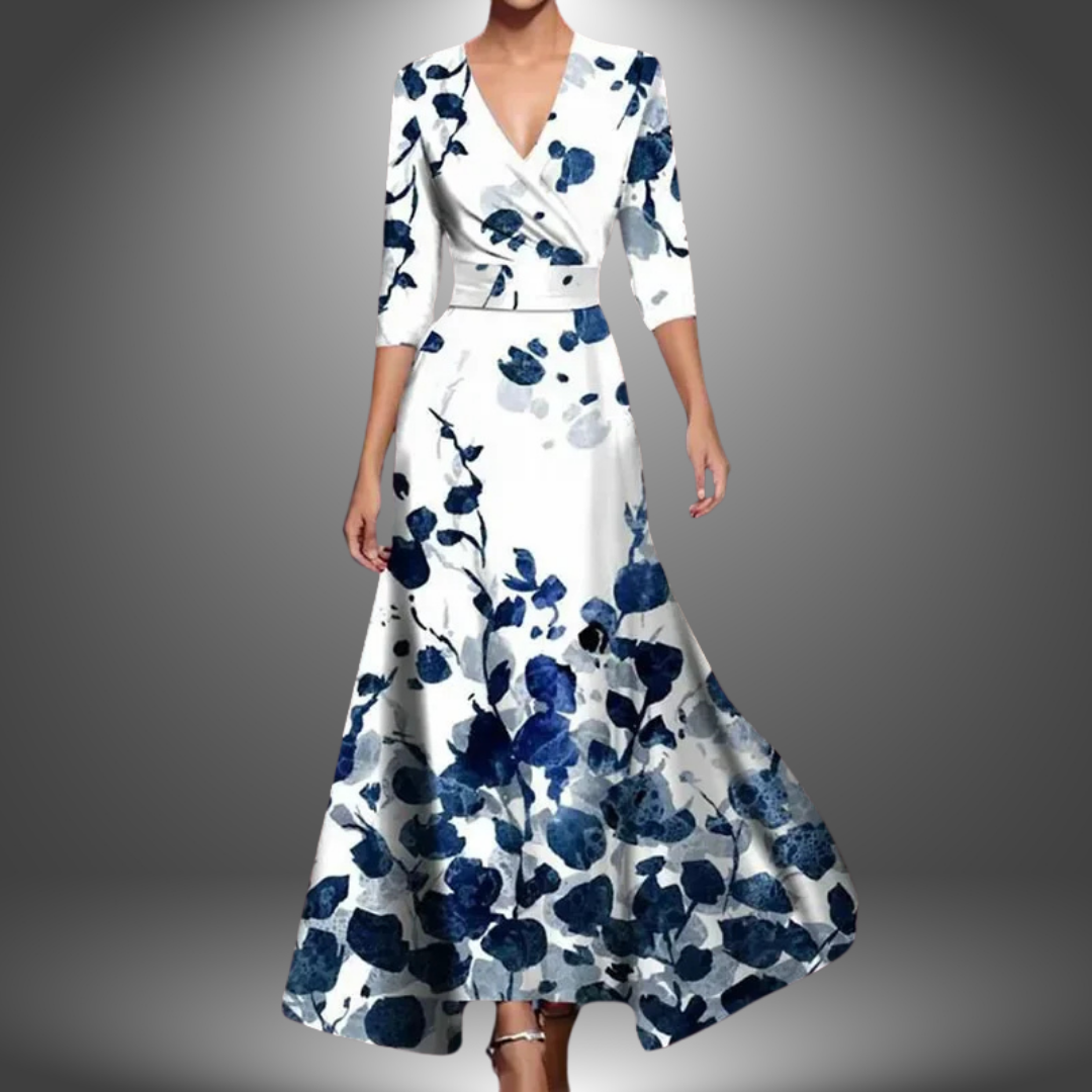 Marianne | Robe maxi fleurie élégante