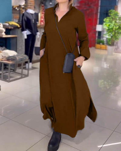 Evia™ | Tunique longue ample avec ouverture