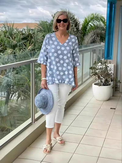 Beth™ | Blouse V-Neck Stylée