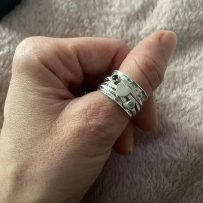 Bague Cœur Rotatif