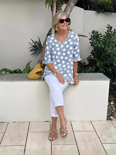Beth™ | Blouse V-Neck Stylée