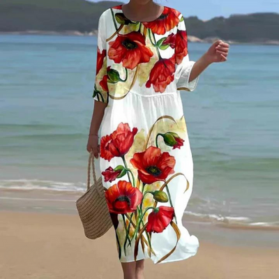 Miranda | Robe Maxi Florale Élégante