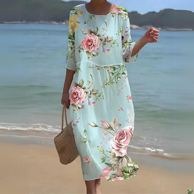 Miranda | Robe Maxi Florale Élégante