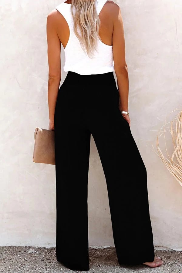 Riana™ | Pantalons Relaxés Taille Haute