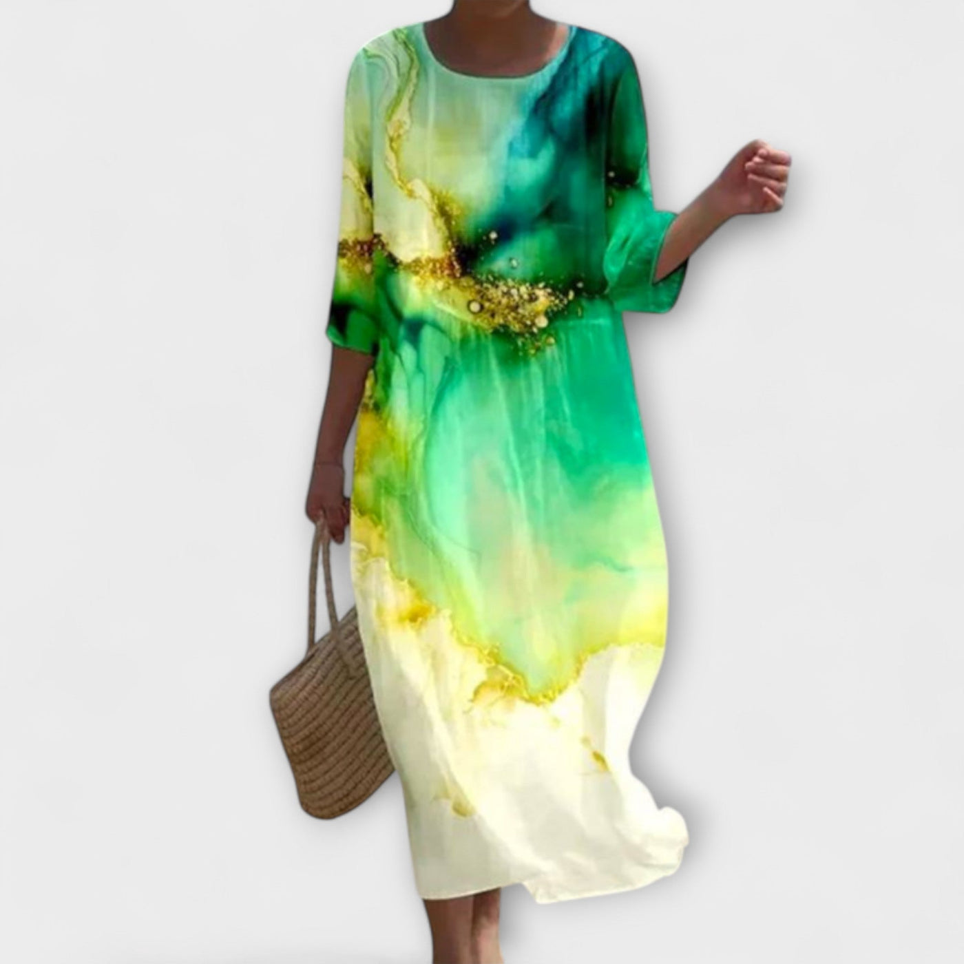 Marie | Robe Midi Florale Élégante