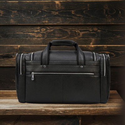 CHARLEROI | Sac de Voyage en Cuir Noir