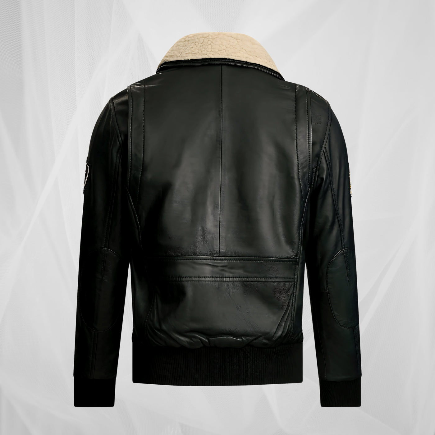 Veste en cuir classique au style raffiné