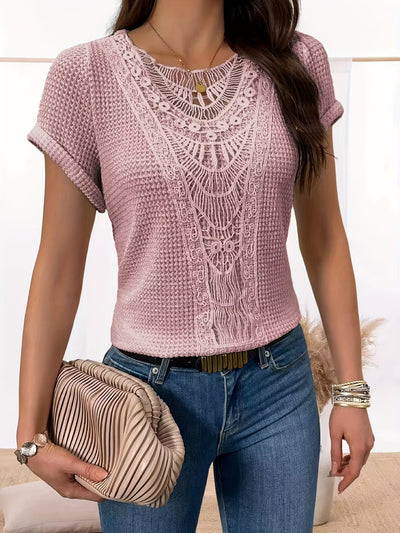 Camille - T-shirt léger avec dentelle élégante