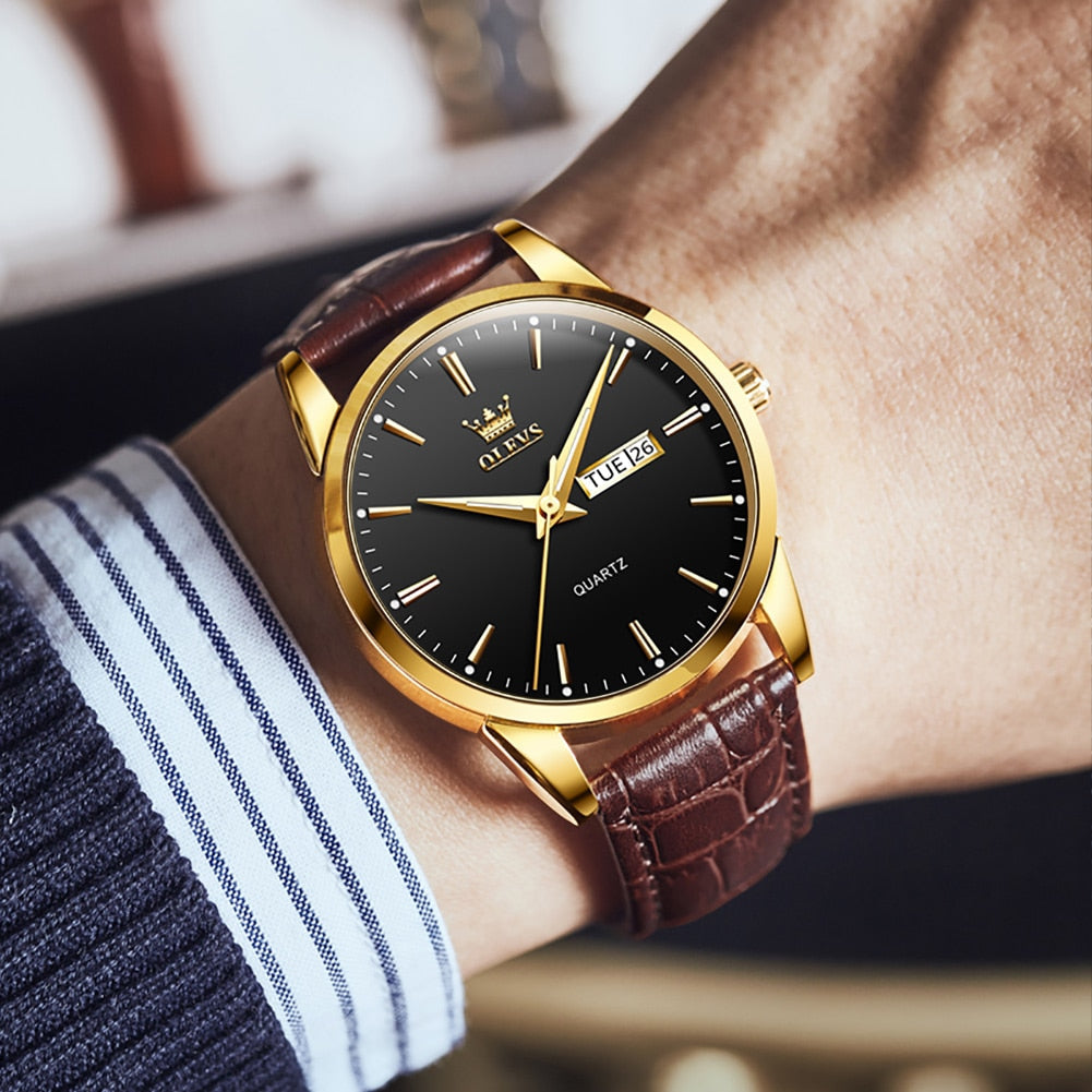 Montre de Luxe en Cuir pour Affaires