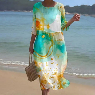 Miranda | Robe Maxi Florale Élégante