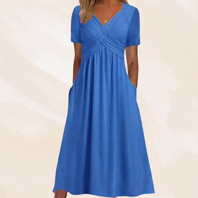 Mirella™ | Robe élégante avec décolleté en V