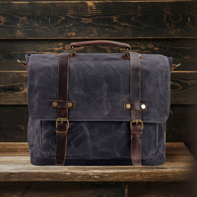 BRUGES | Sac Messager en Toile et Cuir
