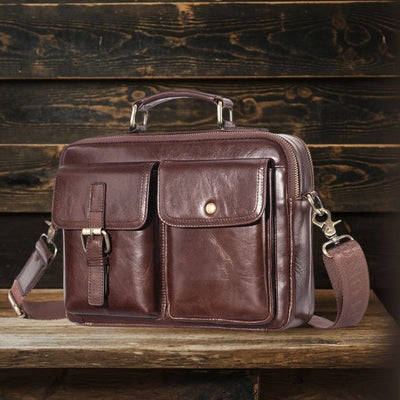 CULLEN | Sac Messager en Cuir Véritable