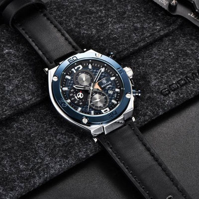 Montre Chronographe Sport Multifonction Quartz