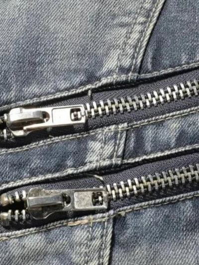 EUSEBE - VESTE EN JEAN BIKER