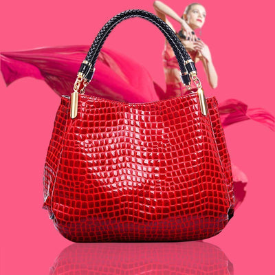 Isabella™ Élégance Durable | Sac à Main avec Motif Crocodile