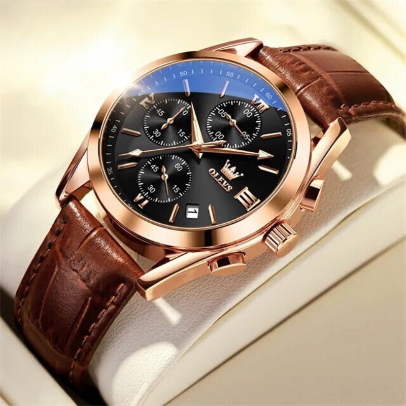 Montre Chronographe Lumineuse en Quartz